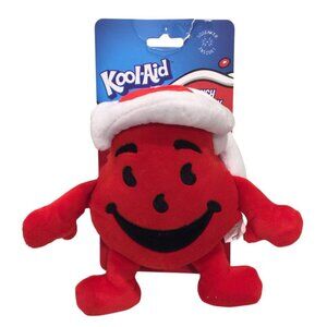 The Kool Aid Man Red Plush Squeak Crinkle 6 3/4" Dog Toy